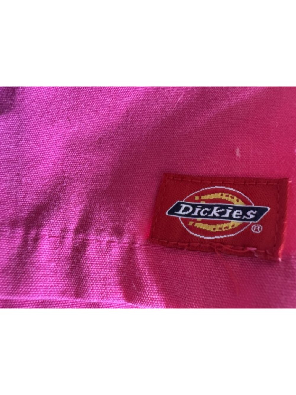 Dickies Women Scrub Top Round Neck Fuschia Pink Pit to Pit 22.5 - Picture 3 of 4
